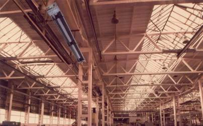 Система отопления на базе инфракрасных обогревателей производственного цеха №60 ОАО 'Ижорские заводы'